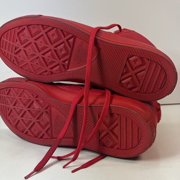 Converse All Star Bold Red High-Tops - Picture 7 of 8